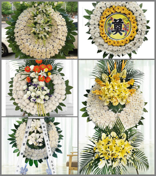 山东青岛黄岛区藏南镇范家洼村花圈速递